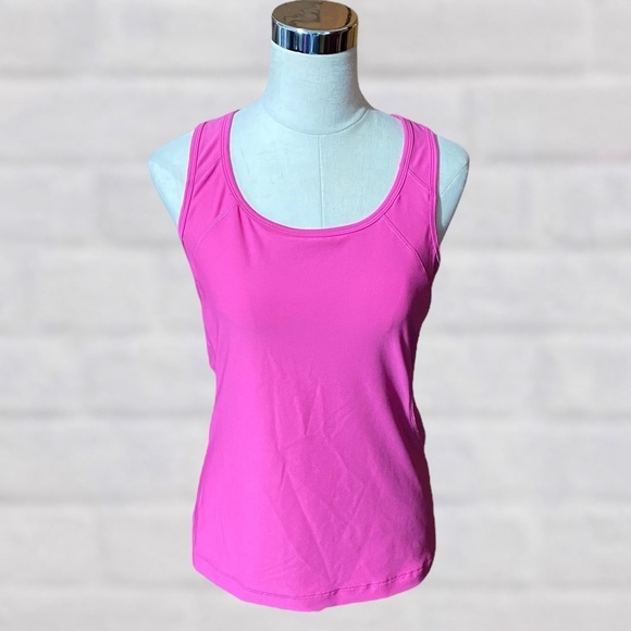 Energy Zone Workout Bright Neon Pink Tank Top Extra Large - Picture 5 of 5